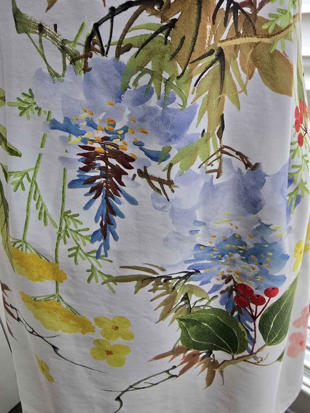 FOND White Floral Botanical Sleeveless A-Line Dress - Picture 8 of 9